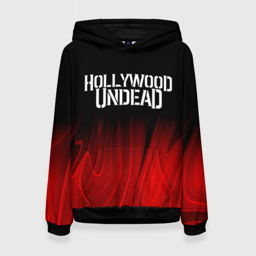 Женская толстовка 3D Hollywood Undead red plasma, цвет 3D печать