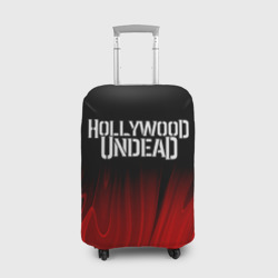 Чехол для чемодана 3D Hollywood Undead red plasma