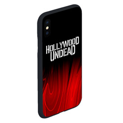 Чехол для iPhone XS Max матовый Hollywood Undead red plasma - фото 2