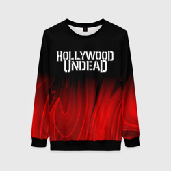 Женский свитшот 3D Hollywood Undead red plasma