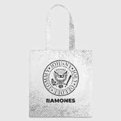 Шоппер 3D Ramones с потертостями на светлом фоне