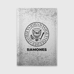 Обложка для автодокументов Ramones с потертостями на светлом фоне