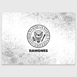 Поздравительная открытка Ramones с потертостями на светлом фоне