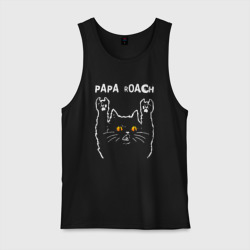Мужская майка хлопок Papa Roach rock cat