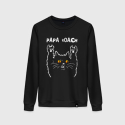 Женский свитшот хлопок Papa Roach rock cat