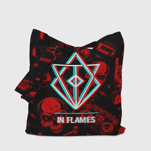 Шоппер 3D In Flames rock glitch - фото 4