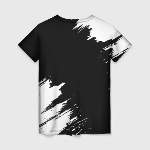 Женская футболка 3D Deftones и рок символ на темном фоне, цвет 3D печать - фото 2