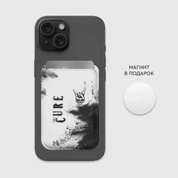 Картхолдер Magsafe магнитный The Cure и рок символ на светлом фоне - фото 2