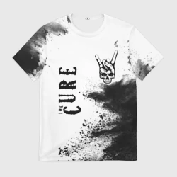 Мужская футболка 3D The Cure и рок символ на светлом фоне