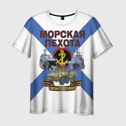 Мужская футболка 3D Морская пехота - где мы, там победа!