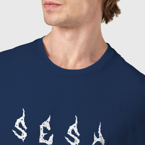 Мужская футболка хлопок TeamSESH, цвет темно-синий - фото 6