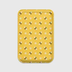 Картхолдер Magsafe магнитный Пчелы и цветы паттерн