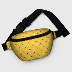 Поясная сумка 3D Пчелы и цветы паттерн - фото 6