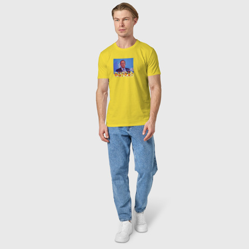Мужская футболка хлопок С любовью от Лаврова, цвет желтый - фото 5