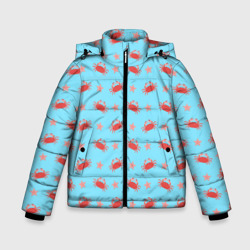 Зимняя куртка для мальчиков 3D Летний паттерн с крабами и морскими звездами