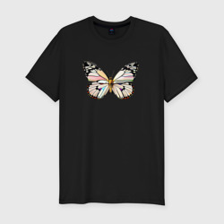 Мужская футболка хлопок Slim Большая бабочка