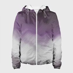Женская куртка 3D Фиолетово-серый дым - Хуф и Ся