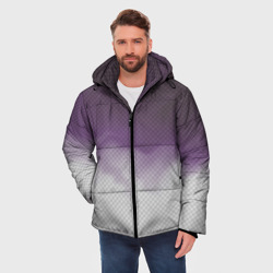 Мужская зимняя куртка 3D Фиолетово-серый дым - Хуф и Ся - фото 2