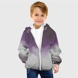 Детская куртка 3D Фиолетово-серый дым - Хуф и Ся - фото 2