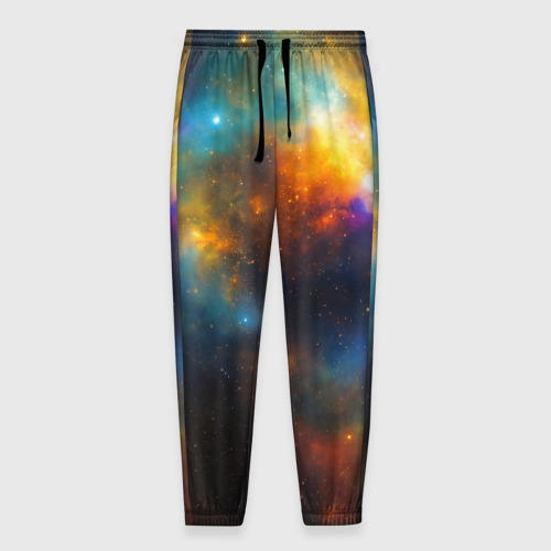 Мужские брюки 3D с принтом Небесная картина, вид спереди #2