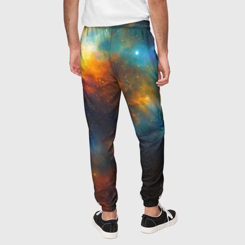 Мужские брюки 3D с принтом Небесная картина, вид сзади #2