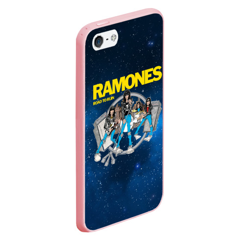 Чехол для iPhone 5/5S матовый Ramones Road to ruin, цвет баблгам - фото 3