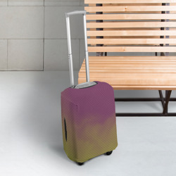 Чехол для чемодана 3D Розово-зеленый дым - Хуф и Ся - фото 2