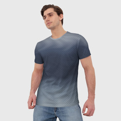 Мужская футболка 3D Сине-грозовой дым - Хуф и Ся - фото 2
