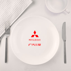 Набор: тарелка + кружка Mitsubishi sign - фото 2