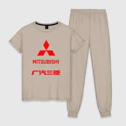 Женская пижама хлопок Mitsubishi sign