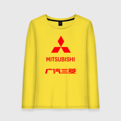 Женский лонгслив хлопок Mitsubishi sign