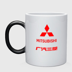 Кружка хамелеон Mitsubishi sign