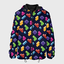 Мужская куртка 3D Абстрактные игровые блоки Тетрис