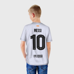 Детская футболка 3D Лионель Месси Барселона форма 22-23 гостевая - фото 2