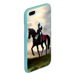 Чехол для iPhone 7Plus/8 Plus матовый Воин рыцарь на лошади - фото 2