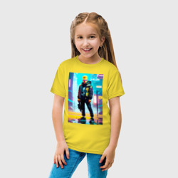 Детская футболка хлопок Барт Симпсон а большом городе - фото 2