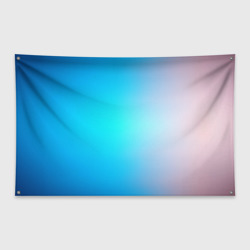 Флаг-баннер Градиент из голубого в розовый