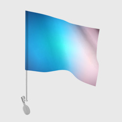 Флаг для автомобиля Градиент из голубого в розовый