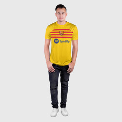 Мужская футболка 3D Slim Лионель Месси Барселона форма 22-23 третья - фото 2