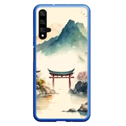 Чехол для Honor 20 Японский пейзаж - акварель