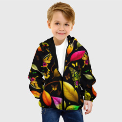 Детская куртка 3D Листья и бабочки - фото 2
