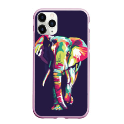Чехол для iPhone 11 Pro Max матовый По улице слона водили