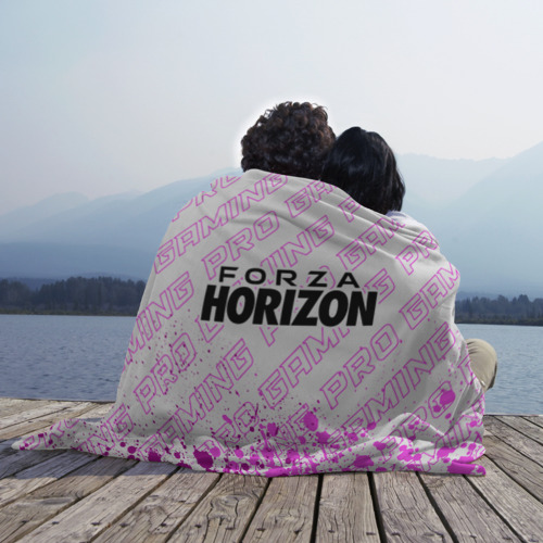 Плед 3D с принтом Forza Horizon pro gaming: символ сверху, вид сбоку #3