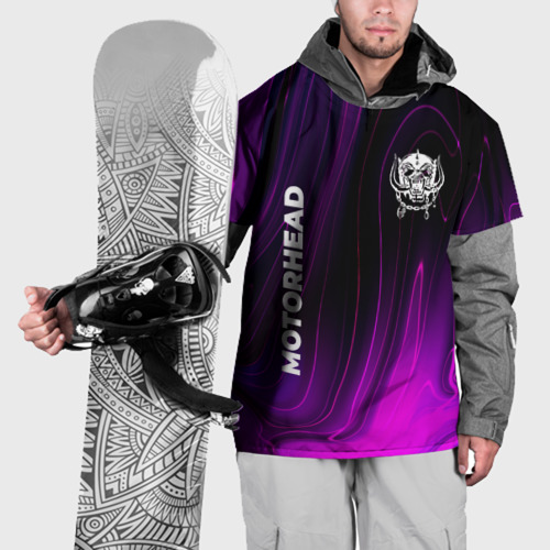 Накидка на куртку 3D Motorhead violet plasma, цвет 3D печать