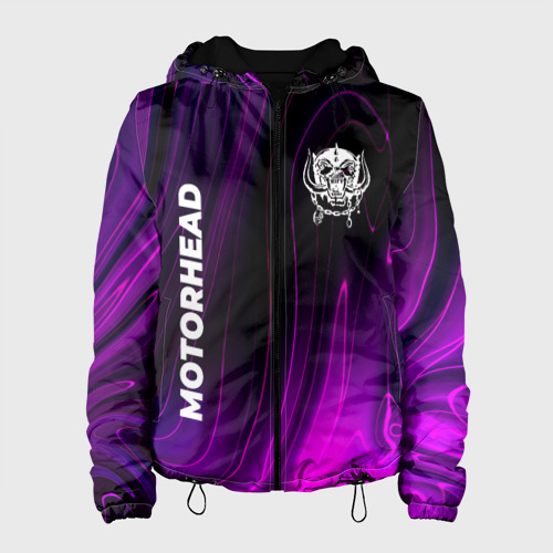 Женская куртка 3D Motorhead violet plasma, цвет черный