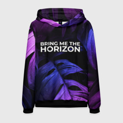 Мужская толстовка 3D Bring Me the Horizon neon monstera