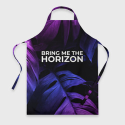 Фартук 3D Bring Me the Horizon neon monstera