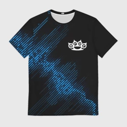 Мужская футболка 3D Five Finger Death Punch звуковая волна