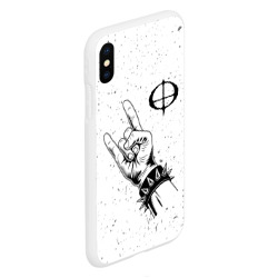 Чехол для iPhone XS Max матовый Ozzy Osbourne и рок символ - фото 2