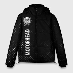 Мужская зимняя куртка 3D Motorhead glitch на темном фоне: по-вертикали